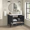 James Martin Vanities 36'' Vanity, Carbon Oak w/ 3 CM White Zeus Quartz Top 485-V36-CBO-3WZ - alternate 6